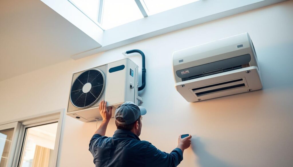 Home Technician performing air conditioner repairs in Gauteng for OnsiteFridgeRepair.